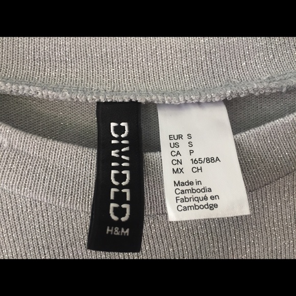 H&M // Peplum sparkle sweater GUC - Picture 4 of 6